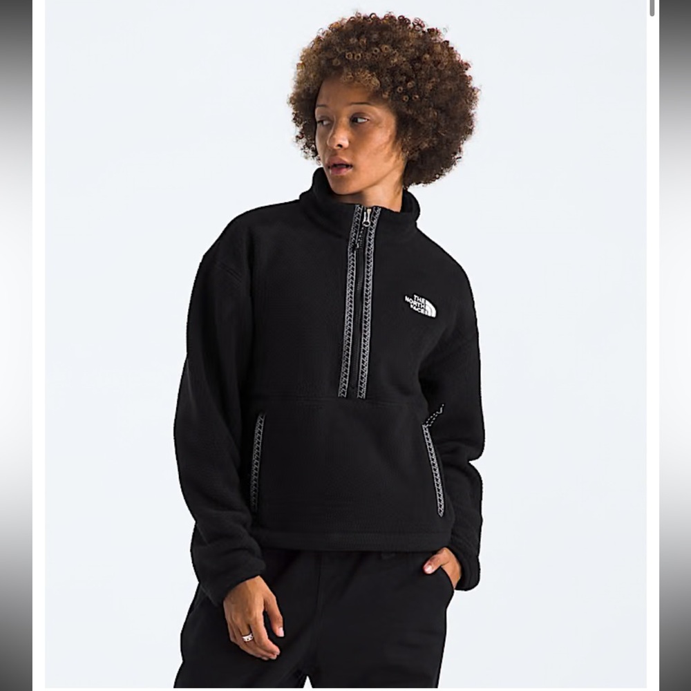 The North Face Black Half-Zip Fleece Women’s TNF™ Fleeski ¼-Zip Pullover Size M